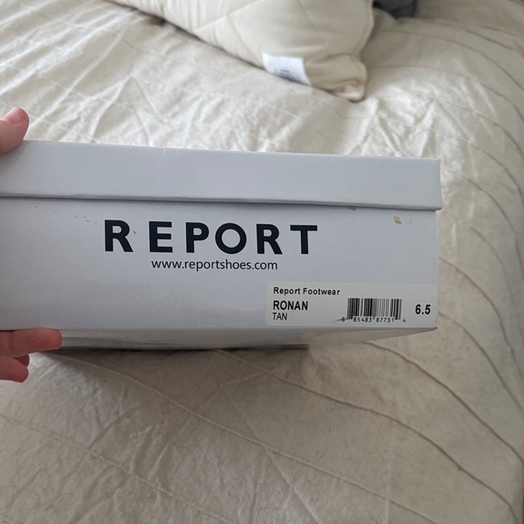 Report Women's Brown Peep-Toe Heeled Boots - Picture 3 of 3